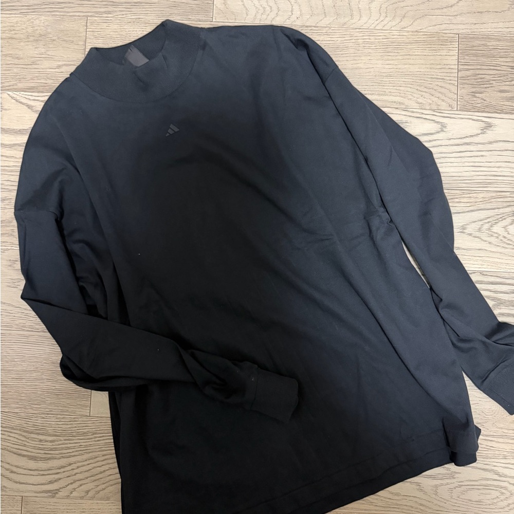 Adidas Basketball Men's Black Long Sleeve Shirt